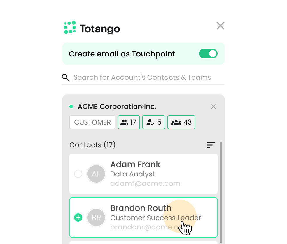 Totango In-app builder